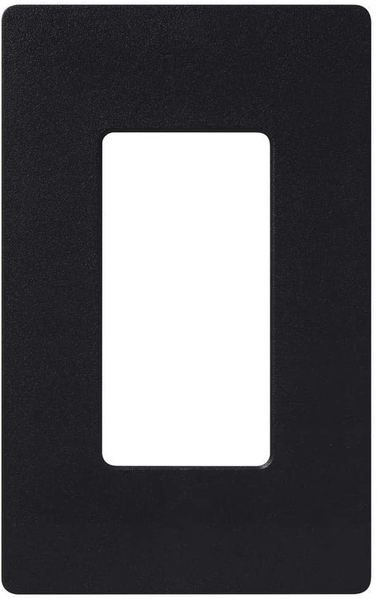 Lutron Claro Wallplate 1 Gang, Black (CW-1-BL)