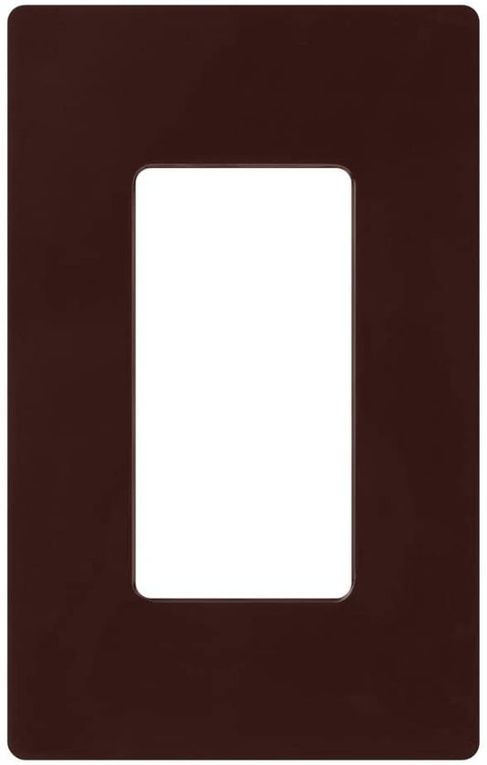 Lutron Claro Wallplate 1 Gang, Brown (CW-1-BR)