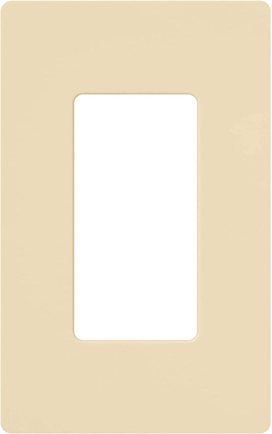 Lutron Claro Wallplate 1 Gang, Ivory, 96 Pack (CW-1-IV-96)