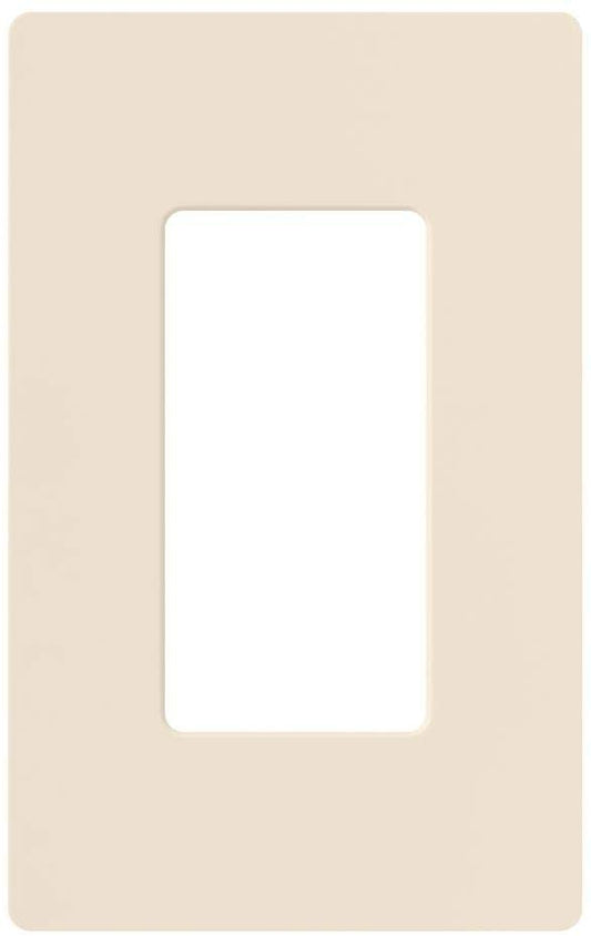 Lutron Claro Wallplate 1 Gang, Light Almond, 96 Pack (CW-1-LA-96)
