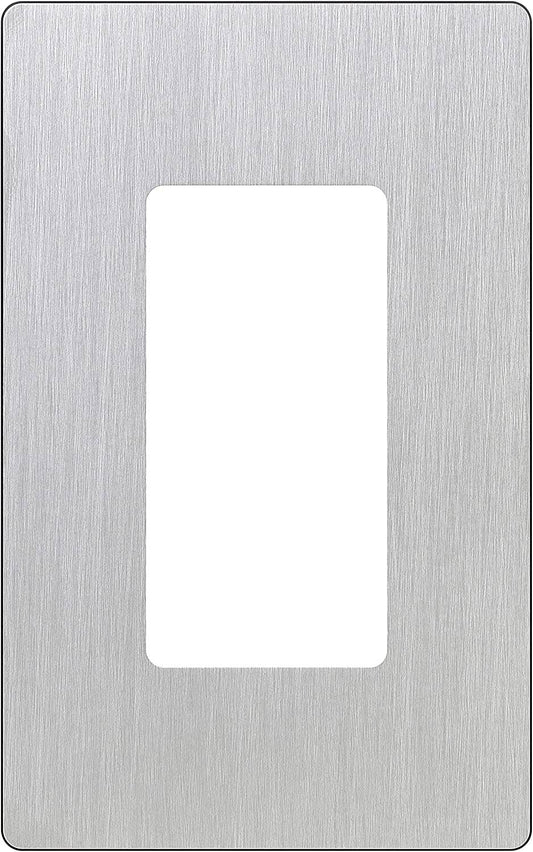 Lutron Claro Wallplate 1 Gang, Stainless (CW-1-SS)