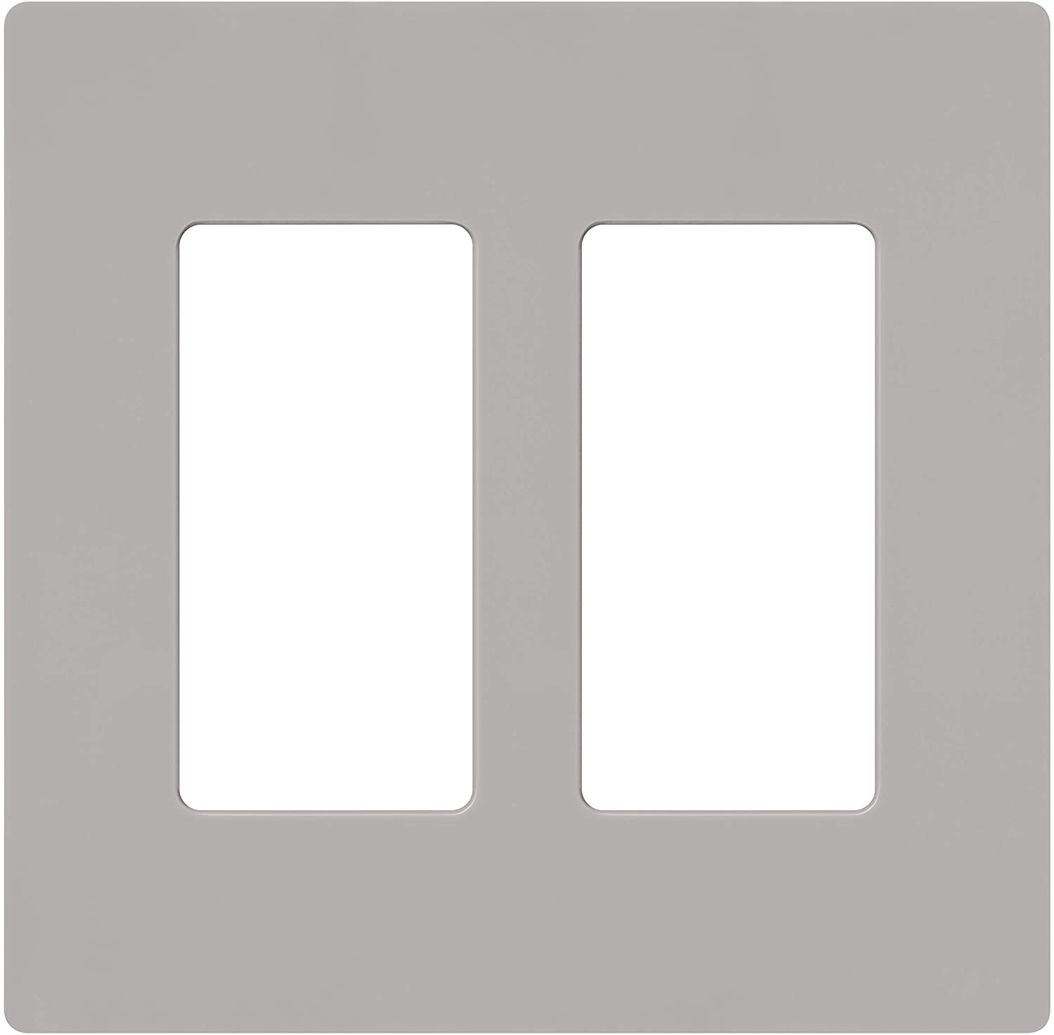 Lutron Claro Wallplate 2 Gang, Gray (CW-2-GR)