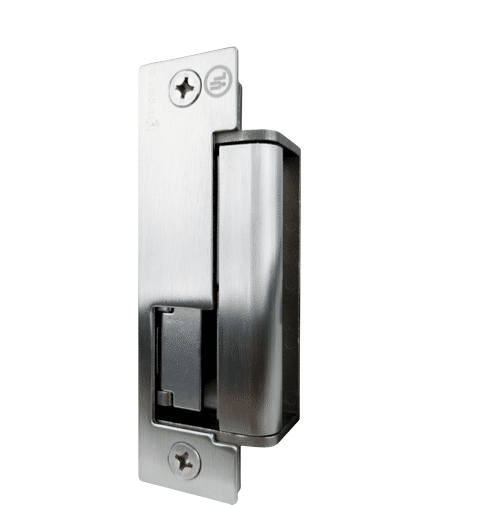 Camden Low Profile Mortise Strike with Latch Monitor, 4 Faceplate Bundle (CX-ED1689L-4)