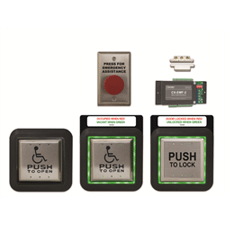 Camden FlushMount Aura Illuminated Push Plate Switch/Assistance Switch Restroom (CX-WC15XFM)