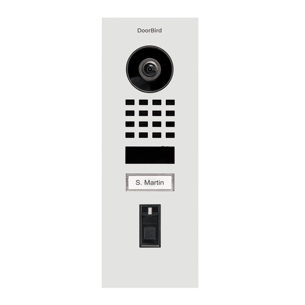 Doorbird IP Video Door Fingerprint 50, Surface Mount, Powder-Coated RAL 9016 (D1101FV-RAL9016)