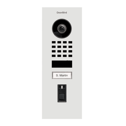 Doorbird IP Video Door Fingerprint 50, Surface Mount, Powder-Coated RAL 9016 (D1101FV-RAL9016)