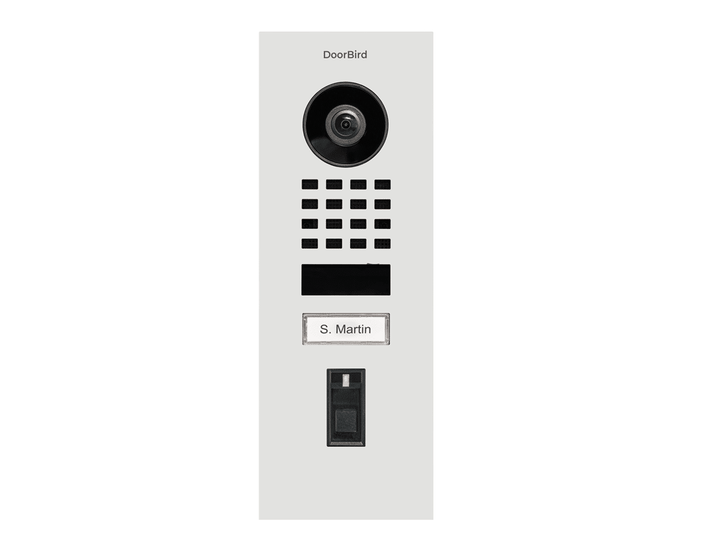Doorbird IP Video Door Fingerprint 50, Surface Mount, Powder-Coated RAL 9016 (D1101FV-RAL9016)
