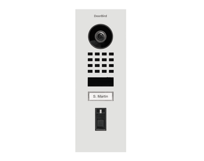 Doorbird IP Video Door Fingerprint 50, Surface Mount, Powder-Coated RAL 9016 (D1101FV-RAL9016)