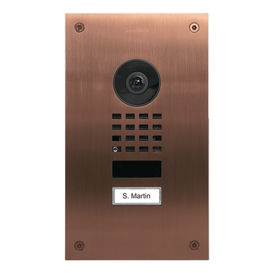 DoorBird IP Video Door Station Upgrade for D201 / D202, S.Steel V2A, Bronze (D1101UV-PVD)