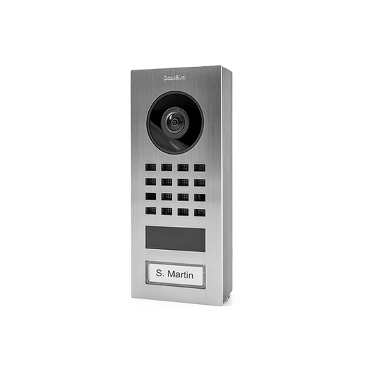 Doorbird Compact IP Video Intercom Door Station Surface Mount, Stainless V2A (D1101V)