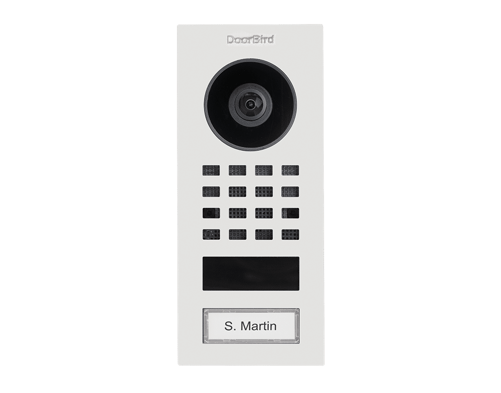 Doorbird Compact IP Video Door Station, Surface Mount, Powder-Coated RAL 9016 (D1101V-RAL9016)