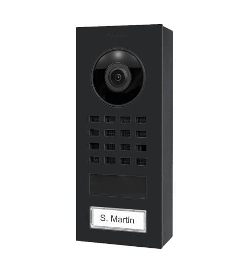 Doorbird Compact IP Video Intercom Door Station Surface Mount, Raven Polar GB (D1101V-S-RPBLK)