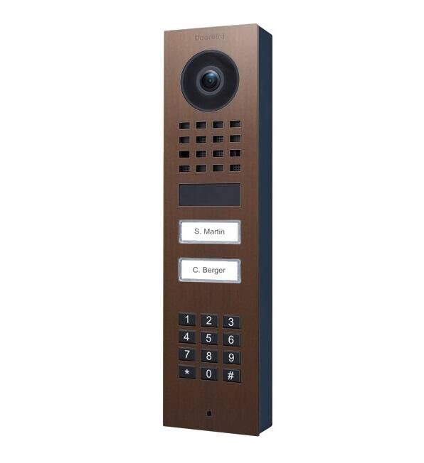 Doorbird IP Video Door Station 2 Unit, Keypad, Surface Mount, Architectural Brz (D1102KV-S-ARCHBRNZ)