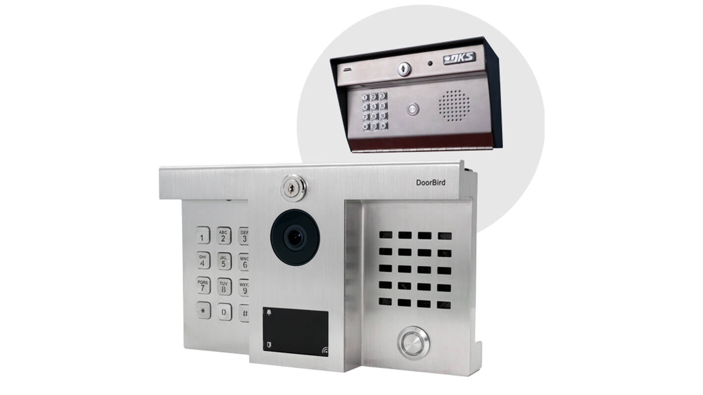 DoorBird IP Video Door Station Hybrid Upgrade for Door King D1812, Stainless V2A (D1812-SSV2A)