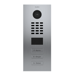 DoorBird IP Video Intercom Door Station,3 Units, 3 Call Buttons, V2A Stainless (D2103V)