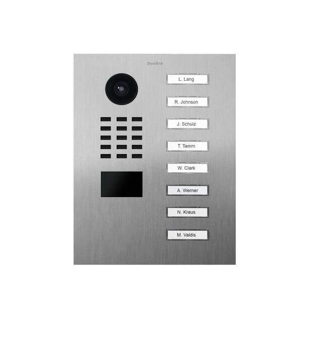 DoorBird D2108V IP Video Door Intercom 8 Call Buttons, V4A Stanless Steel (D2108V-V4A)