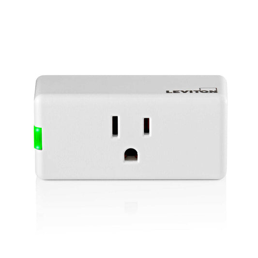 Interrupteur marche/arrêt intelligent Wi-Fi Leviton Decora 2e génération, compatible Matter (D215P-1BW)