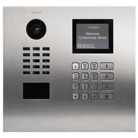 DoorBird Multi Tenant IP Video Door Station, Horizontal, Stainless Steel V2A (D21DKH)