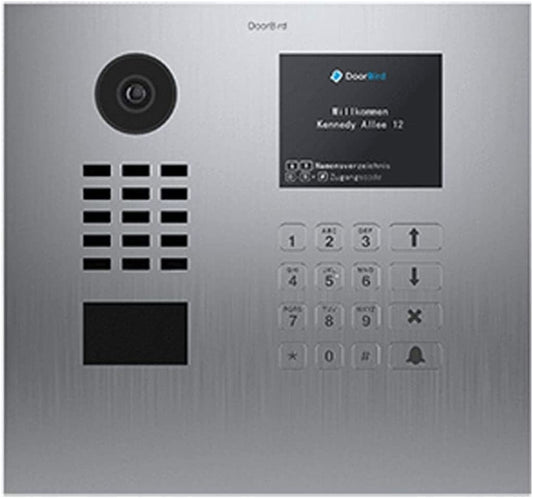 DoorBird Multi Tenant IP Video Door Station, Horizontal, V4A Stainless (D21DKH-V4A)