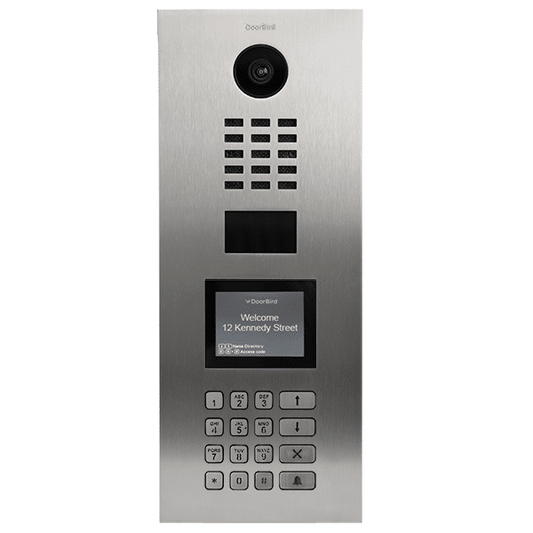 DoorBird Multi Tenant IP Video Door Station, Vertical, Stainless V2A (D21DKV)