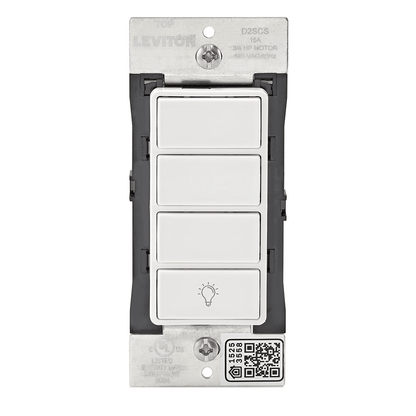 Leviton Decora Smart WiFi Scene Controller with On Off Switch Built In, Gen2 (D2SCS-1BW)