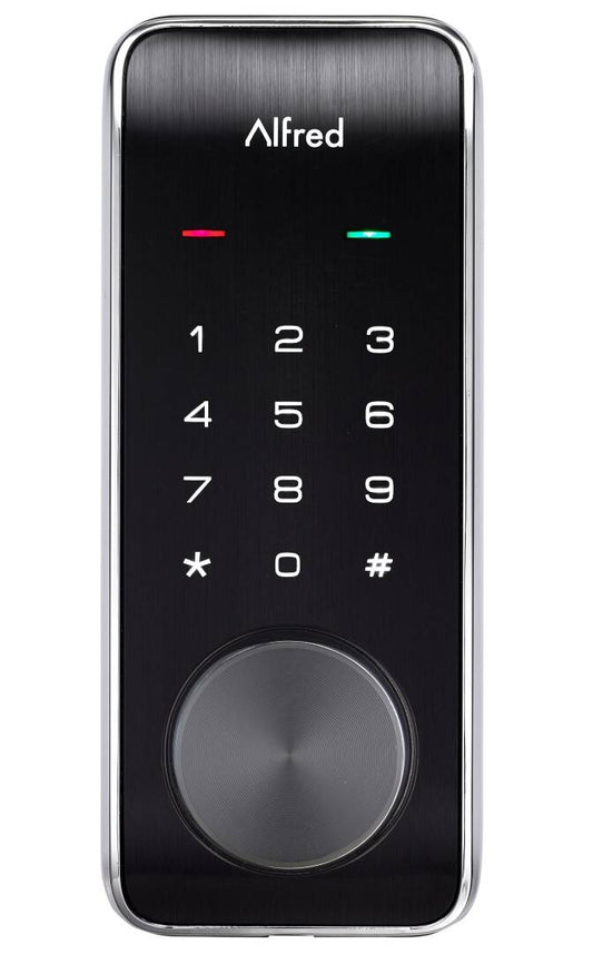 Serrure intelligente Alfred DB2 avec Bluetooth, clé, chrome (DB2-B-CR)