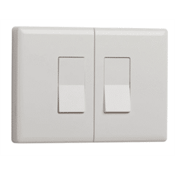 Ecolink ZWave Plus Motorized No Wire Double Gang Rocker Light Switch (DDLS2-ZWAVE5)