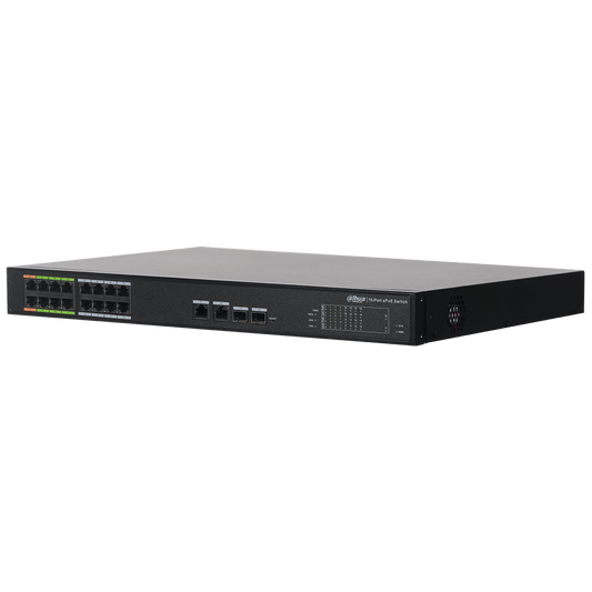 Dahua 16-port Long-distance Ethernet power supply switch (ePoE) (DH-LR2218-16ET-240)