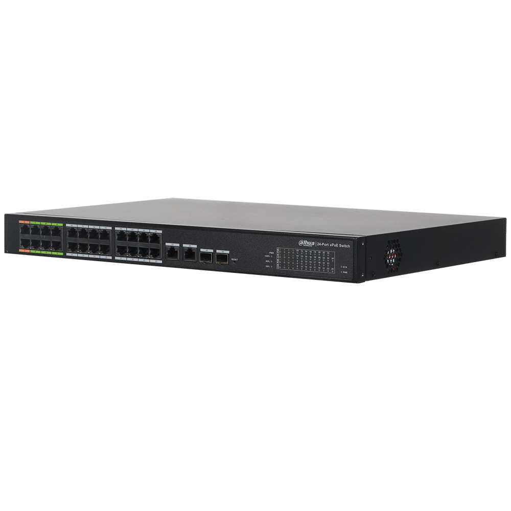 Dahua 24-port Long-distance Ethernet power supply switch (ePoE) (DH-LR2226-24ET-360)