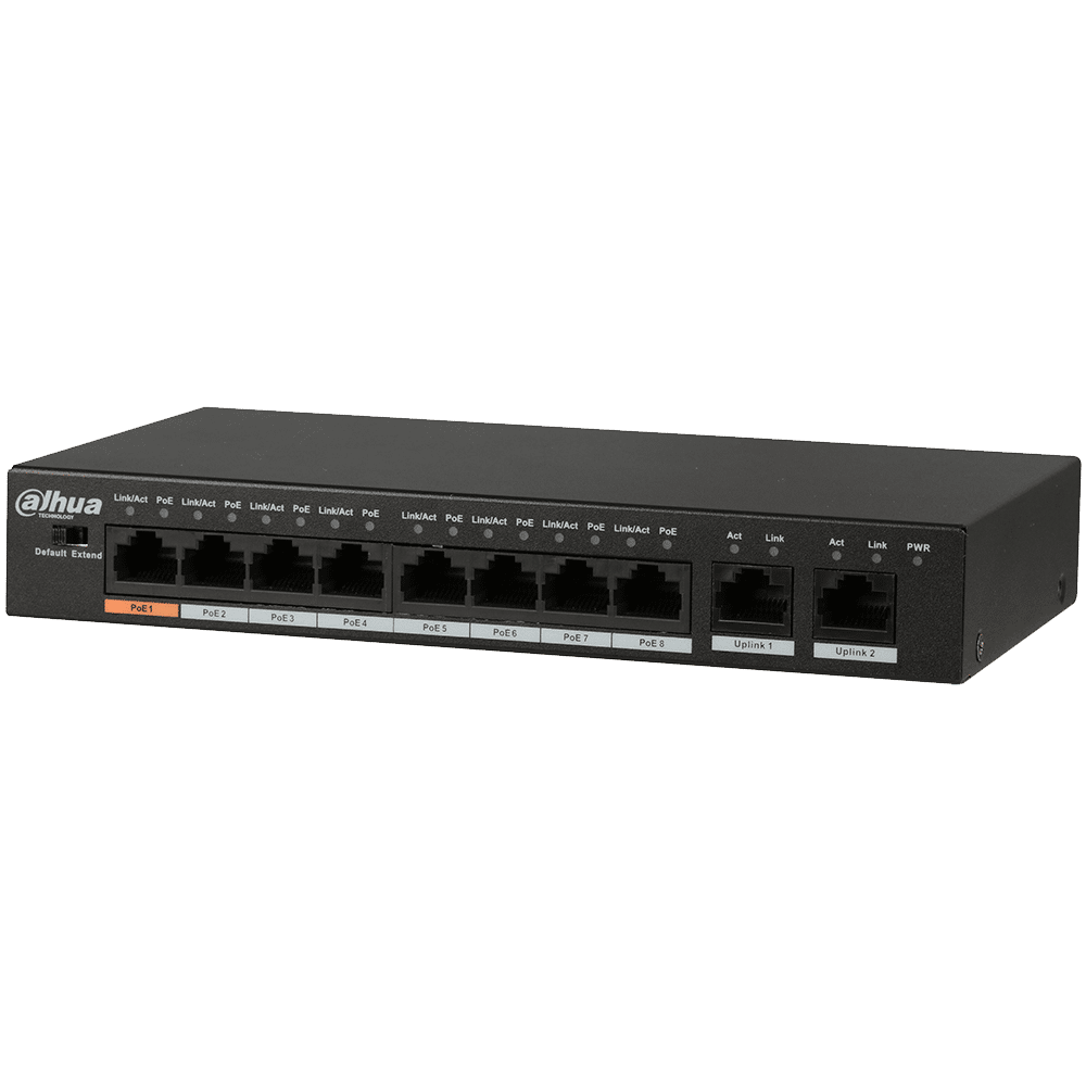 Dahua 8-port PoE Ethernet switch 96W (DH-PFS3010-8ET-96)
