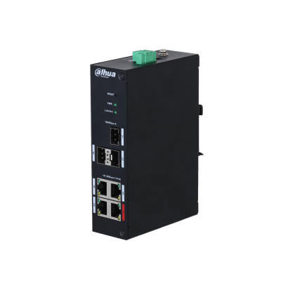 Dahua 4-Port PoE Desktop Managed Hardened Switch (PoE 2.0) (DH-PFS4307-4ET-96)