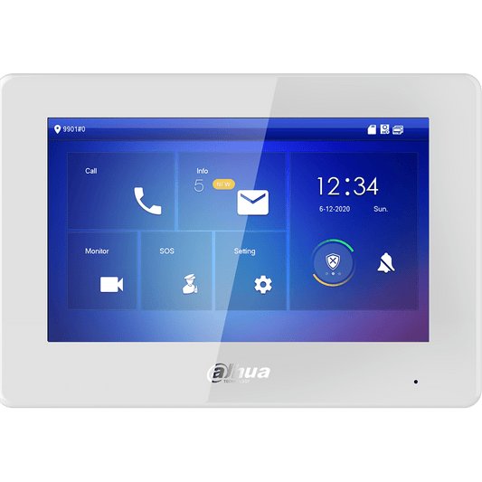 Dahua Two-wire IP Indoor Monitor, White Bezel (DHI-VTH5422HW)