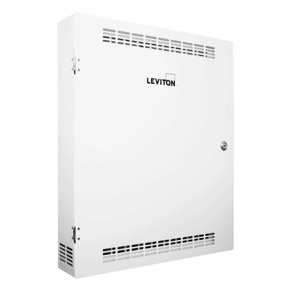 Leviton DIN Rail Rack Mount Enclosure, Medium 21"x25" with (3)13.7" Rails (DINRK-A03)