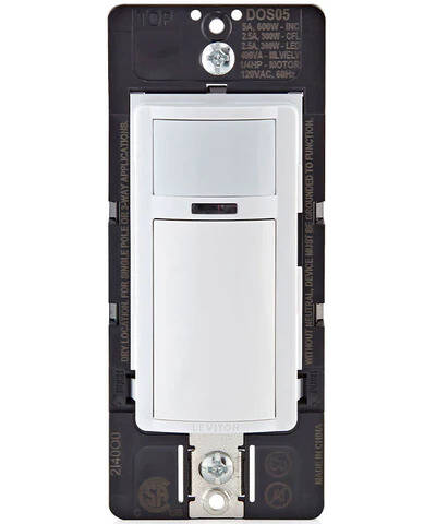Interrupteur d'éclairage à détecteur de mouvement Leviton Decora, 5 A (DOS05-1LZ)