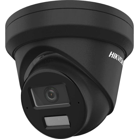 Cámara de red Hikvision Acusense Smart Hybrid Light Turret de 8 MP, 2,8 mm, negra (DS-2CD2383G2-LI2U-2.8MM-B)