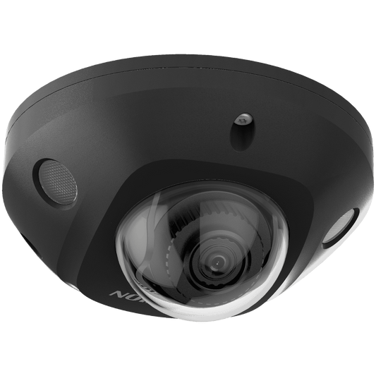 Cámara minidomo de red IP AcuSense de Hikvision, micrófono, IK08, 4 MP, 2,8 mm, negra (DS-2CD2543G2-ISB-2.8MM)