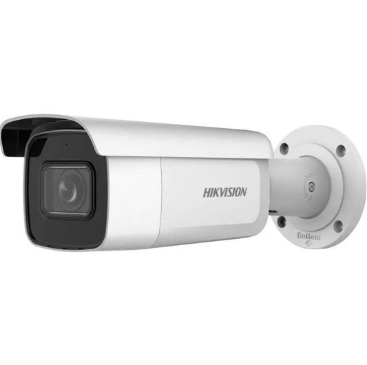 Cámara bala de red para exteriores Hikvision AcuSense de 8 MP, motorizada, 2,8-12 mm (DS-2CD2683G2-IZS)