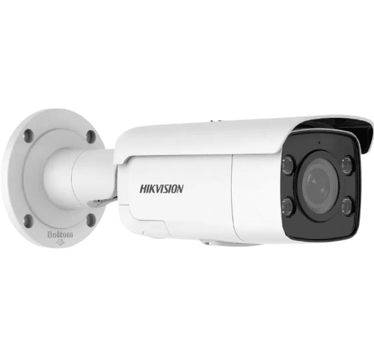 Cámara bala IP para exteriores Hikvision ColorVu AcuSense, LED blanco, 8 MP, 2,8 mm (DS-2CD2T87G2-LSU/SL)