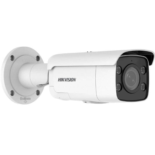 Cámara bala IP para exteriores Hikvision ColorVu AcuSense, LED blanco, 8 MP, 4 mm (DS-2CD2T87G2-LSU-4MM)