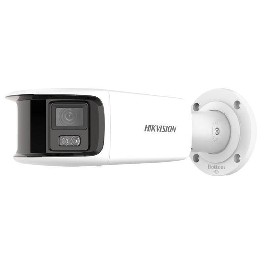 Cámara IP bala panorámica Hikvision ColorVu de 8 MP, 4 mm, blanca (DS-2CD2T87G2P-LSU/SL-4MM)