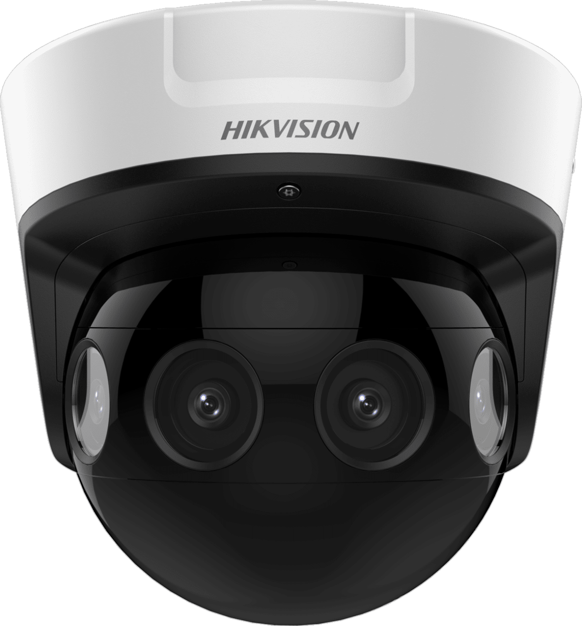 Cámara domo Darkfighter Hikvision de 8 MP para exteriores, 180 grados (2 x 4 MP), 4 mm (DS-2CD6924G0-IHS)