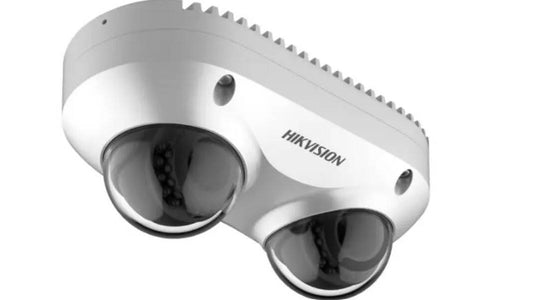 Hikvision 10 MP (2 x 5 MP) PanoVu de doble lente de 2,8 mm, blanco (DS-2CD6D52G0-IHS-2.8MM)