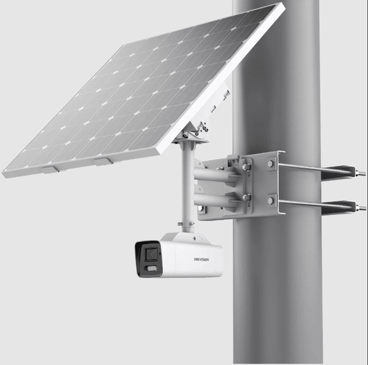 Kit de cámara Hikvision ColorVu 8MP 4K con energía solar, 4G, lente de 2,8 mm (DS-2XS6A87G1-LS/C36S80-2.8MM)