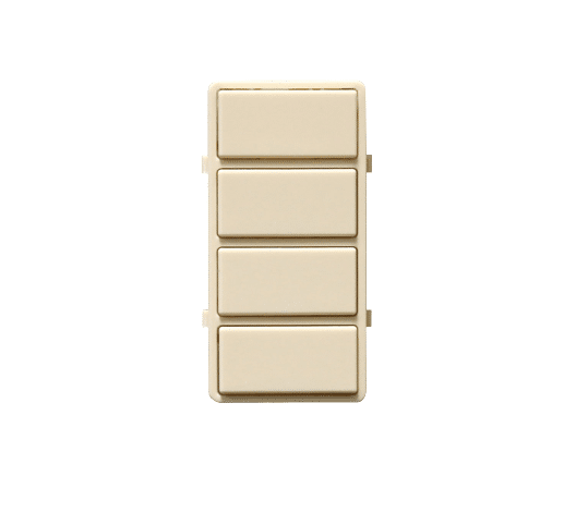 Leviton Decora Smart 4 Button Color Change, Ivory (DS4KT-1PI)