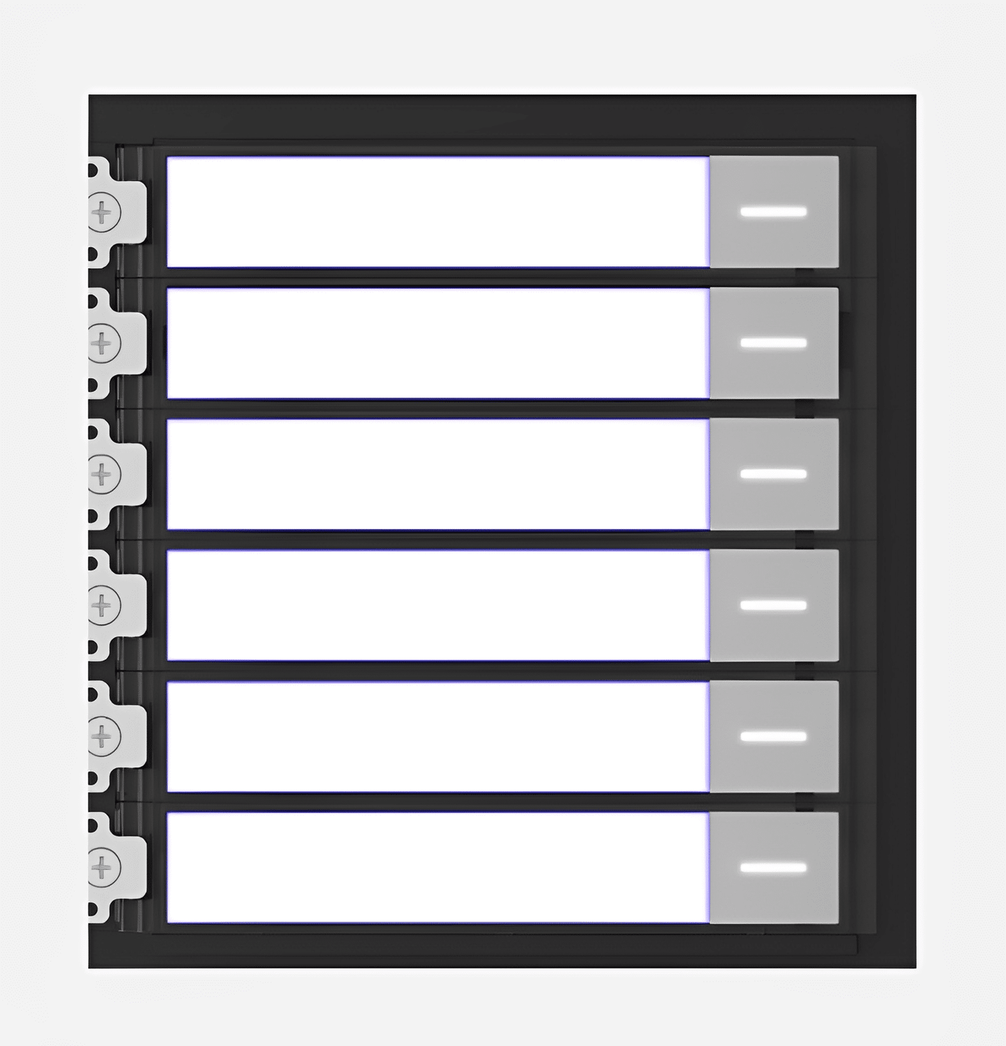 Hikvision Video Intercom Modular Station Sub Module - 6 Call Buttons (DS-KD-KK)