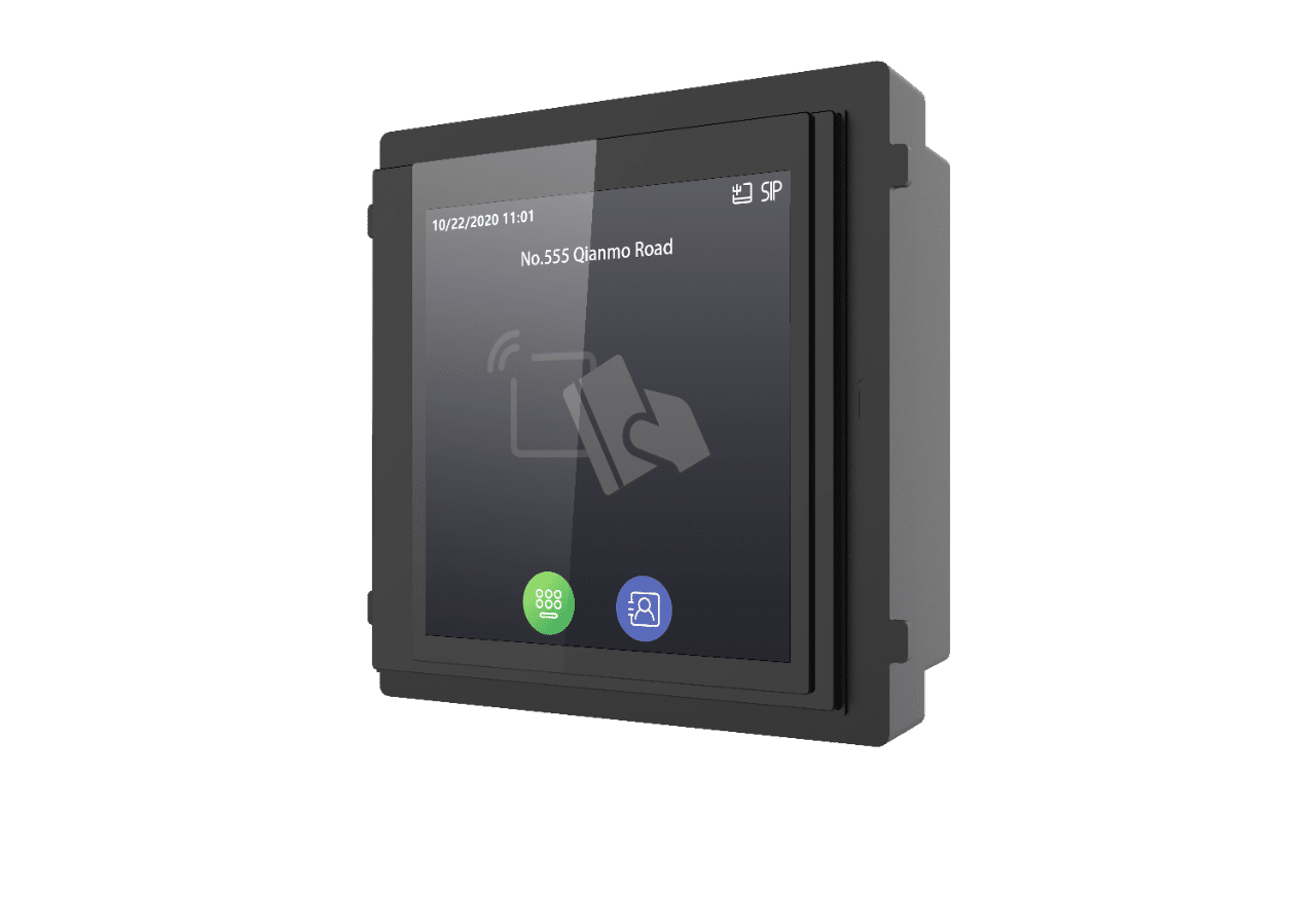 Hikvision Video Intercom Modular Station Sub Module - 4" Touch Screen (DS-KD-TDM)