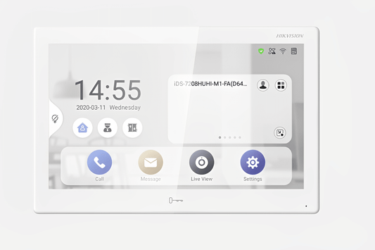 Hikvision IP Video Intercom Indoor Station Android 10.1 inch Touch Screen (B) (DS-KH9510-WTE1)