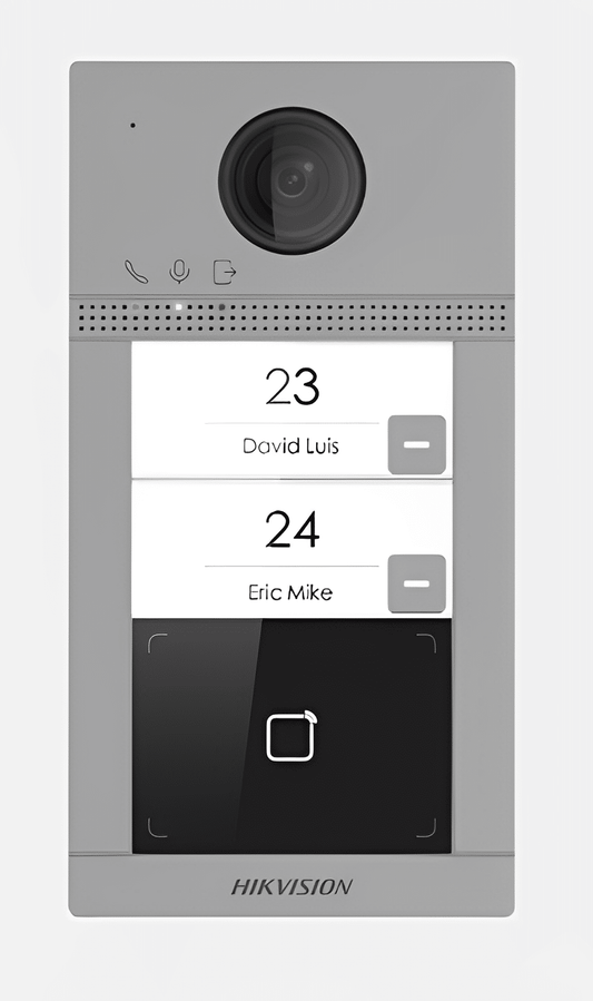 Hikvision IP Video Intercom Two Unit Outdoor Station, WiFi, PoE (DS-KV8213-WME1)