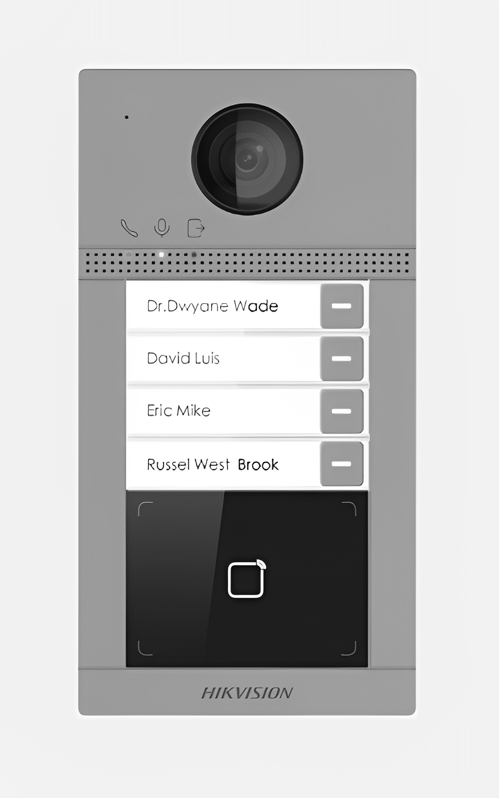 Hikvision IP Video Intercom Four Unit Outdoor Station, WiFi, PoE (DS-KV8413-WME1)