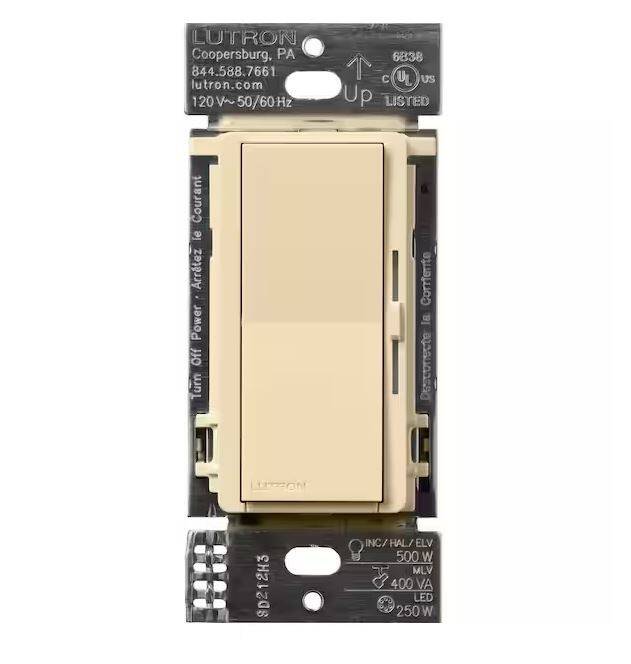 Lutron Caseta Diva Smart Dimmer ELV+ Ivory (DVRF-5NE-IV)